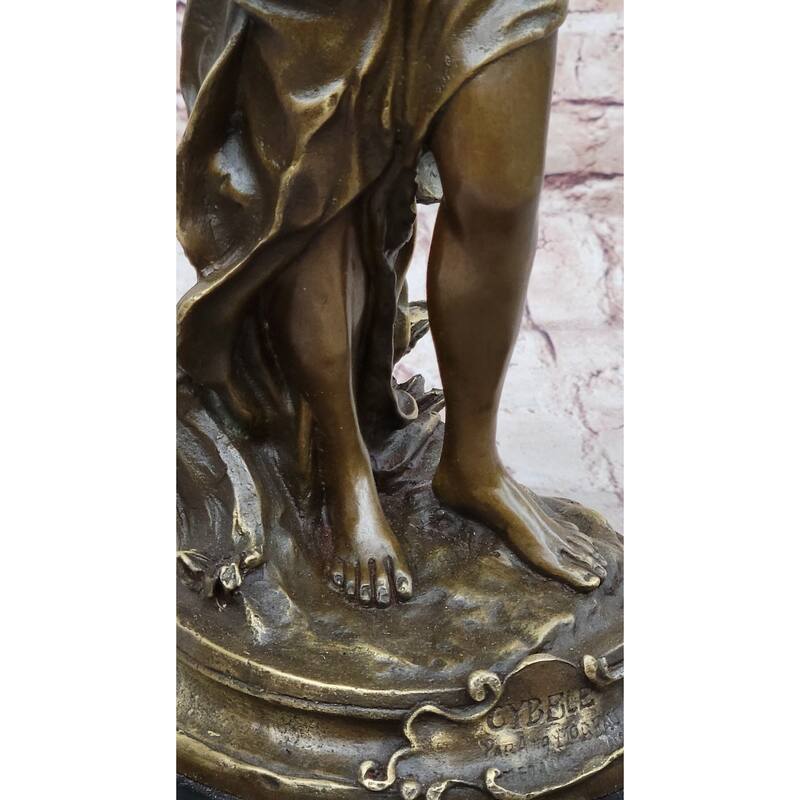 Antique Style Female Figure Bronze Statue Of Cybele Goddess Of Abundance