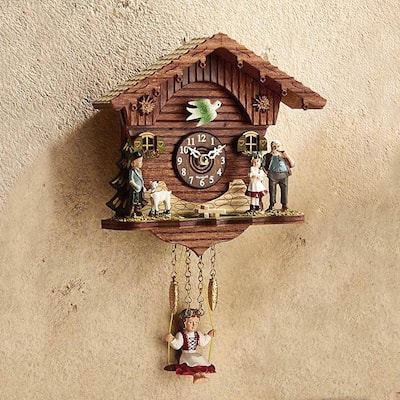 Handmade Black Forest Swing Mini cuckoo clock (India)
