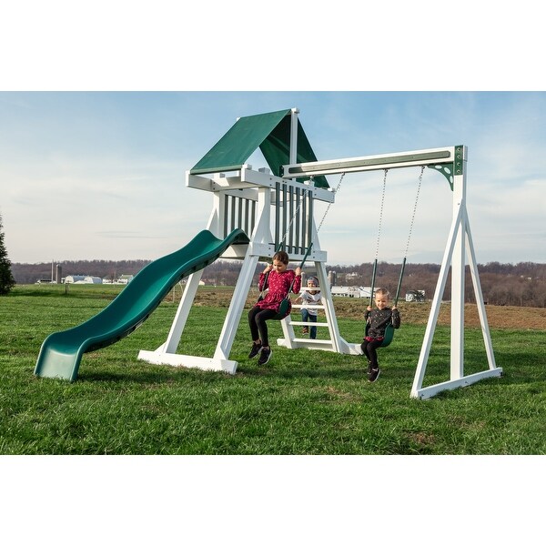 Backyard Discovery Buckley Hill All Cedar Wooden Swing Set ...