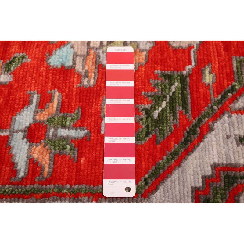 ECARPETGALLERY Hand-knotted Jules Serapi Light Red Wool Rug - 9'2 x 12'2