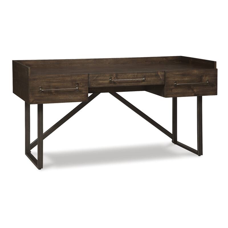 Signature Design by Ashley Starmore Brown/Black Home Office Desk and Storage