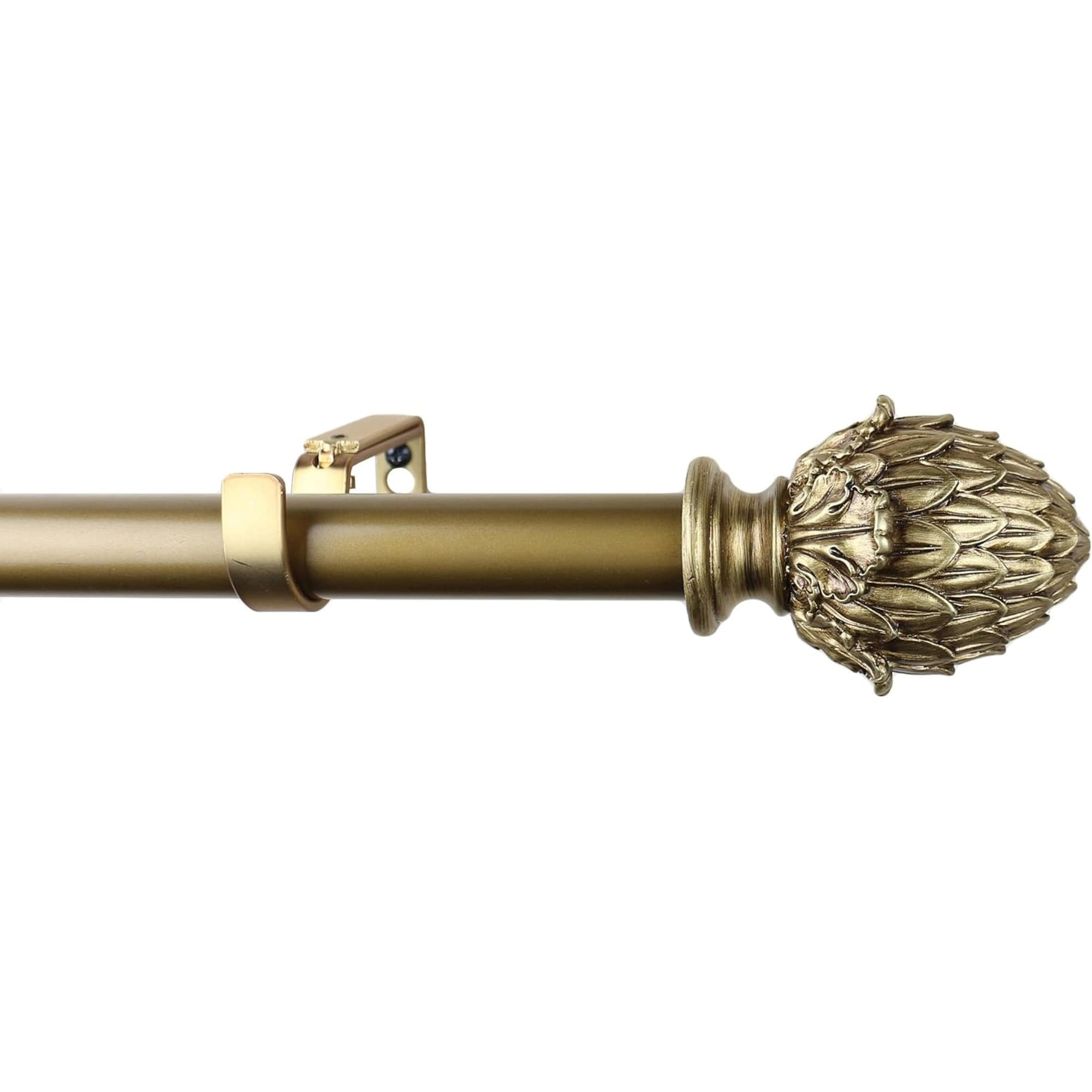 1-inch Diameter Artichoke Adjustable Single Drapery Curtain Rod