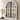 Vintage Wood Windowpane Arched Wall Mirror