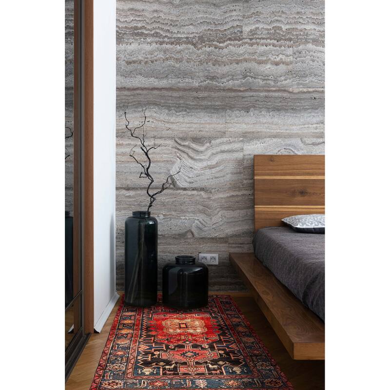 ECARPETGALLERY Hand-knotted Anadol Red Wool Rug - 4'2 x 6'9