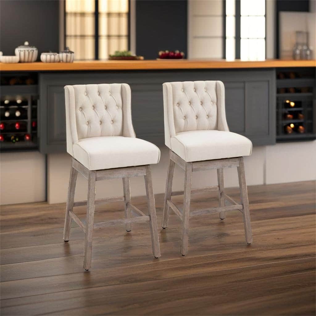 180 Degree Swivel Barstools Set of 2