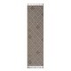 preview thumbnail 1 of 12, LOOM & LUXE Collection 2X8 Trellis Indoor/Outdoor Area Rug - 96" D x 26" W x 0.28" H Cream