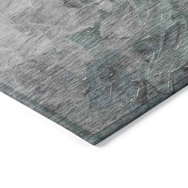 HomeRoots Abstract Transitional Rectangle Outdoor Rug
