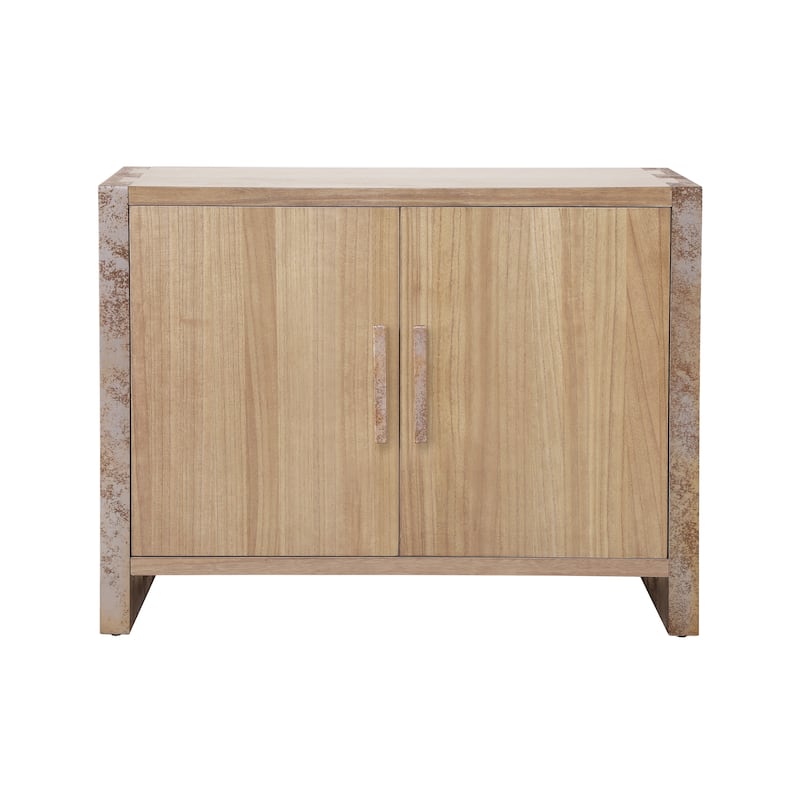 Christopher Knight Home - Alaric Minimalist MDF Paulownia Veneer Sideboard with Adjustable Shelves