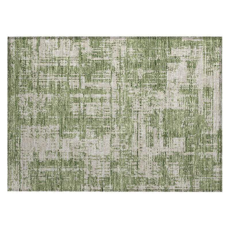 Machine Washable Indoor/ Outdoor Chantille Abstract Solid Rug