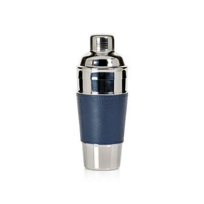 Lucena Nickel & Leather Cocktail Shaker