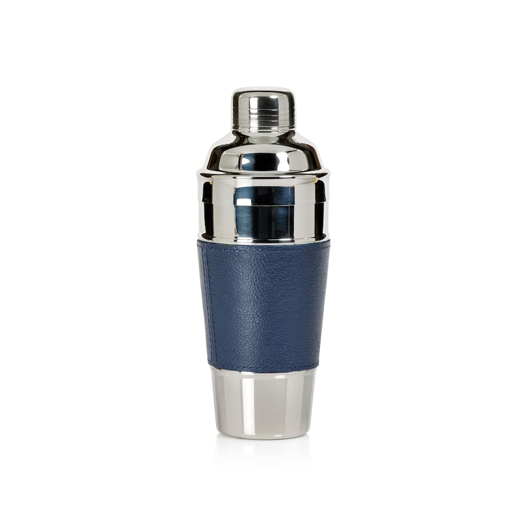Lucena Nickel & Leather Cocktail Shaker