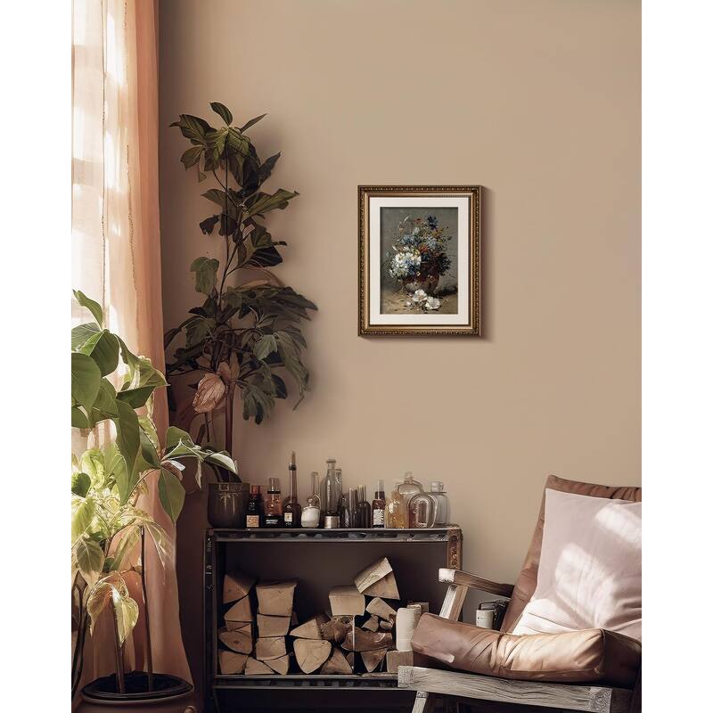 Vintage Gold Framed Daisies Wall Art