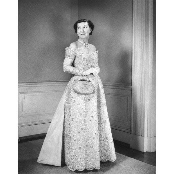 First Lady Mamie Eisenhower In Her Beaded Inaugural Gown Jan 16 History -  Bed Bath & Beyond - 24384672