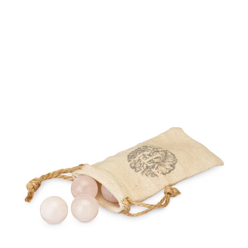 Rose Quartz Wine Gems Set of 6 by Twine - 8" x 0.8" - Pink