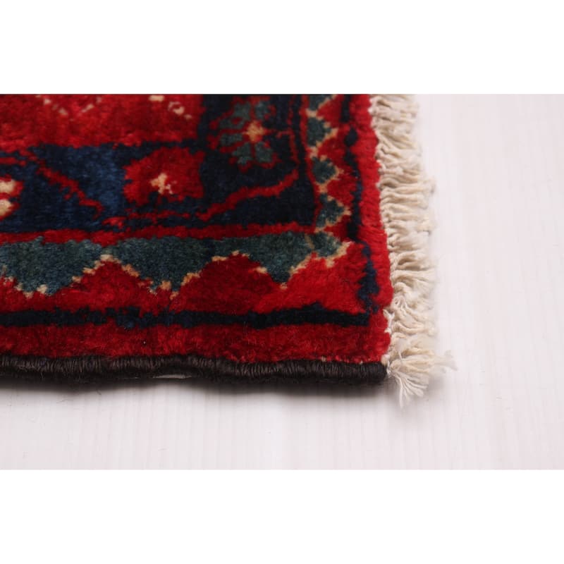 ECARPETGALLERY Hand-knotted Anatolian Vintage Black, Red Wool Rug - 3'5 x 5'5