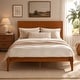 preview thumbnail 47 of 52, Eco-Chic Bamboo Platform Bed with Storage Space by Harper&Bright Designs