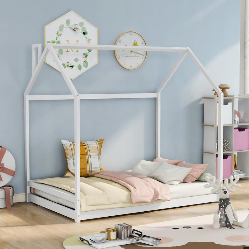 House Bed Wood Bed