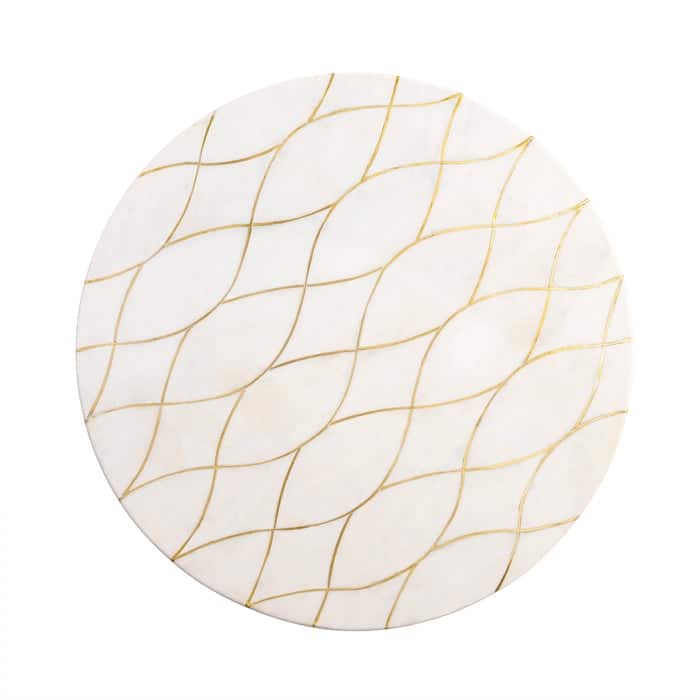 Miranda Marble Lazy Susan 16"