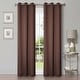 preview thumbnail 34 of 129, Superior Solid Machine Washable Room Darkening Grommet Curtains, Set of 2 42" x 108" - Cappuccino