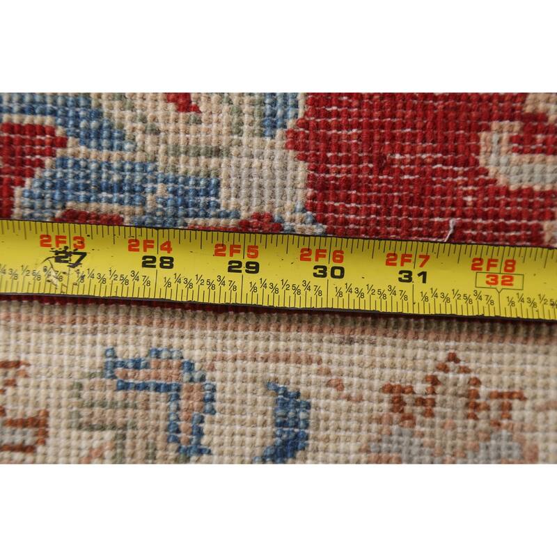 Vegetable Dye Blue Ziegler Oriental Area Rug Hand-knotted Wool Carpet - 5'11" x 8'10"