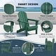 preview thumbnail 10 of 10, Polytrends Laguna Weather Resistant Outdoor Patio Folding Adirondack Chairs (Set of 4)