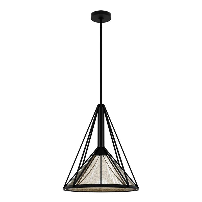 Hunter Rafner Pendant with Mercury Glass, Geometric, Industrial, Craftsman, Kitchen, Dining Room, Entry, Kitchen Island