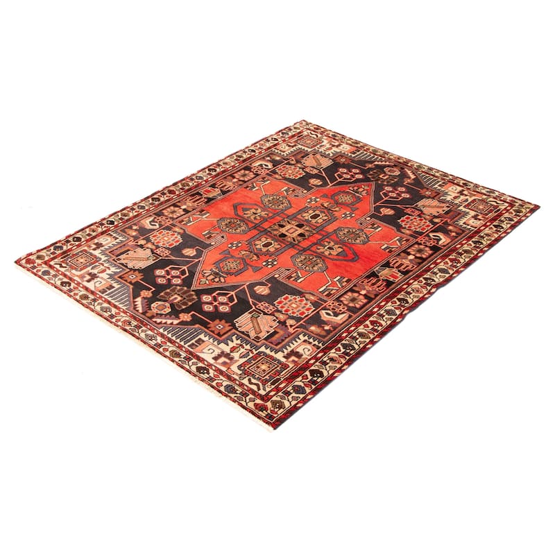 ECARPETGALLERY Hand-knotted Anadol Red Wool Rug - 5'2 x 6'8