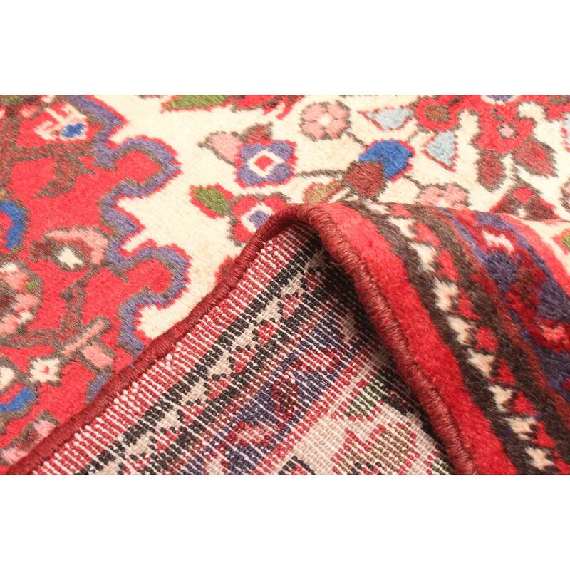 ECARPETGALLERY Hand-knotted Andelz Red Wool Rug - 3'6 x 4'11