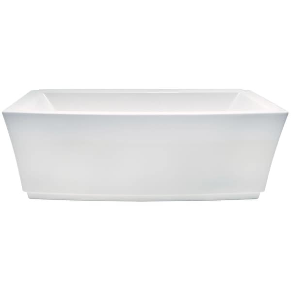 American Standard 2691.004 Townsend 68" Free Standing Soaking Bathtub with Center Drain - White