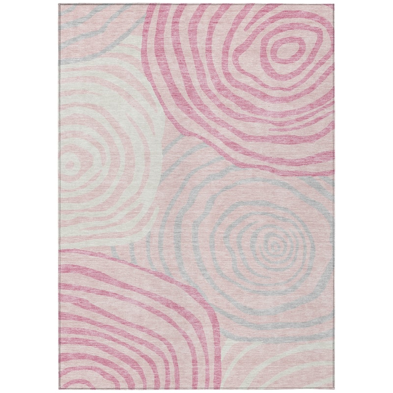 HomeRoots Abstract Transitional Rectangle Outdoor Rug