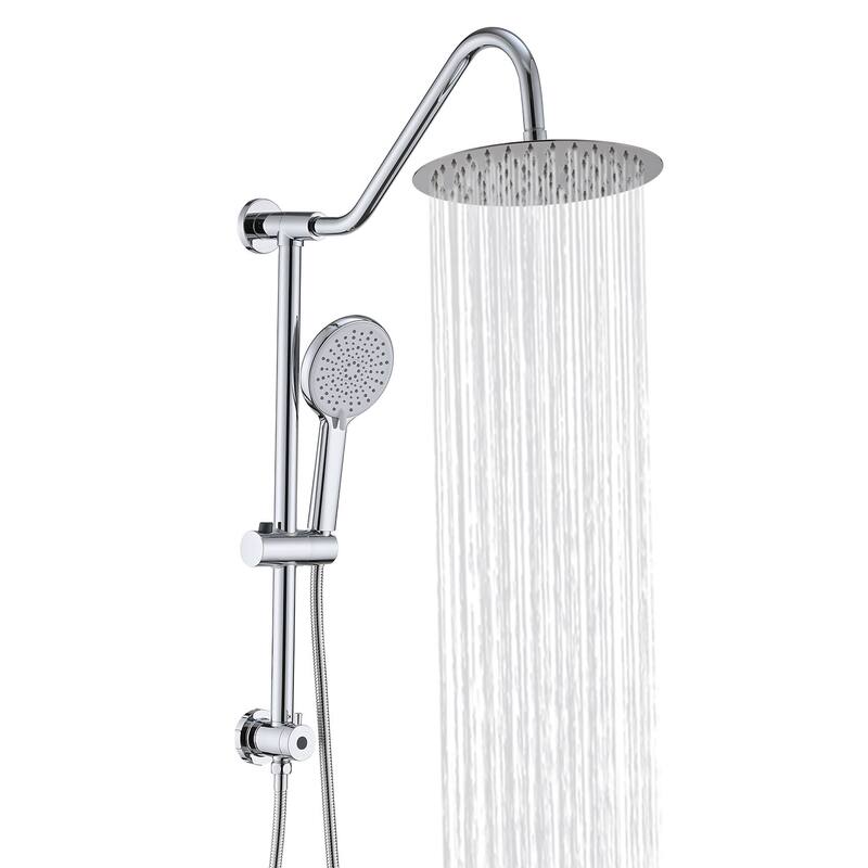 Shower Head with Handheld Shower System with 10" Rain Shower Head