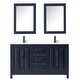 preview thumbnail 26 of 71, Daria 60 Inch Double Vanity, Cultured Marble Top, Medicine Cabinets