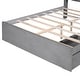 preview thumbnail 21 of 20, Full Size Wood Platform Bed with Storage Headboard and 2 Drawers