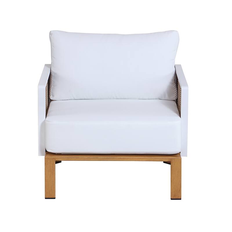 Manhattan Comfort Vine Modern 4-Piece Patio Conversation Set