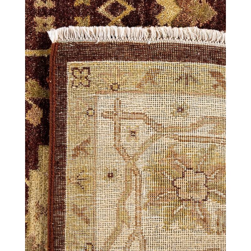 Oushak One-of-a-Kind Handmade Area Rug, Brown - 7' 8" x 10' 1"