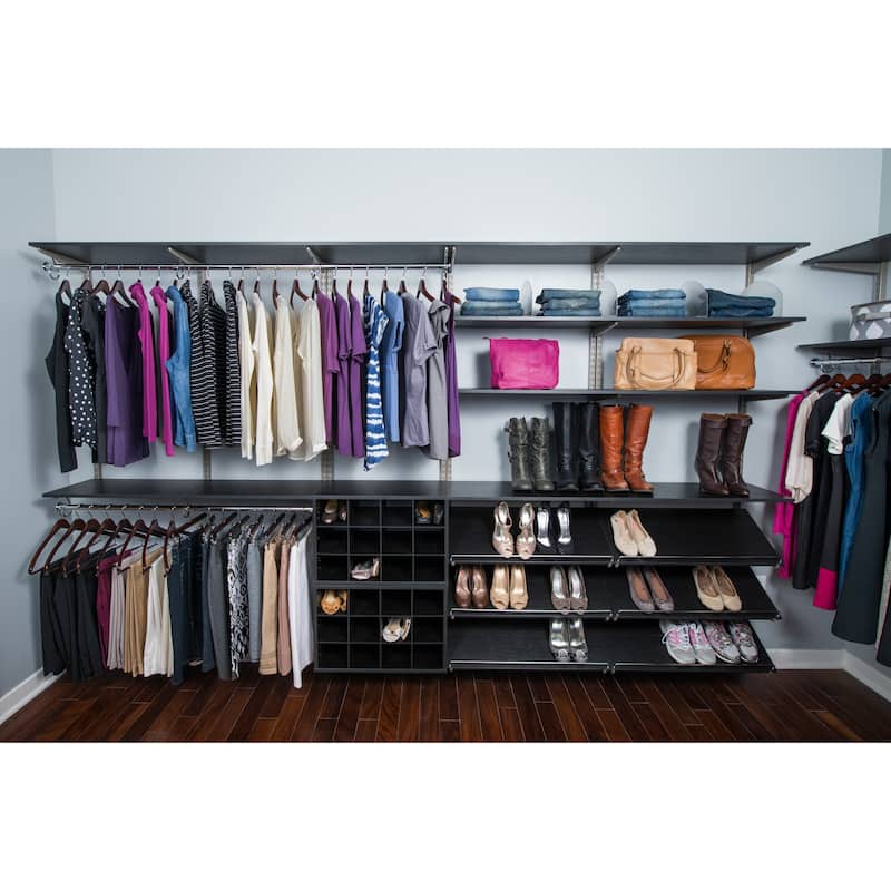 Organized Living freedomRail Midnight Live OBox Shoe Cubby