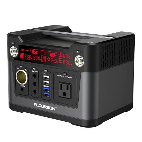 Shop Floureon 300w Portable Energy Storage Systems Solar Generator Lithium Battery Backup Power Supply Rechargeable Power Source Overstock 28824814
