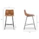 preview thumbnail 9 of 25, Poly & Bark Paxton 24" Seat Height Counter Stool (Set of 2)