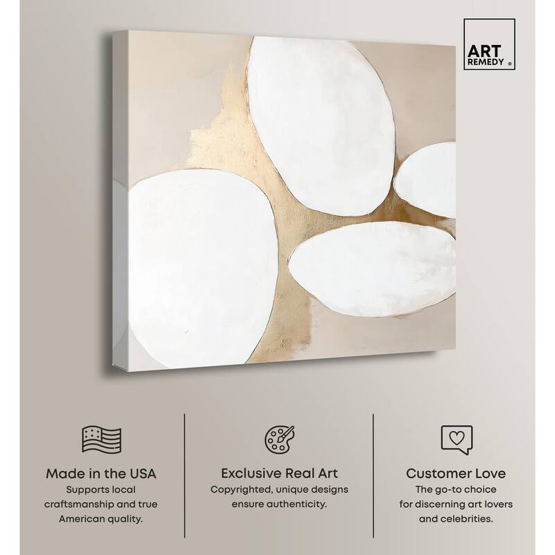 Stacked Stones III Canvas by Art Remedy, Gallery Wrapped