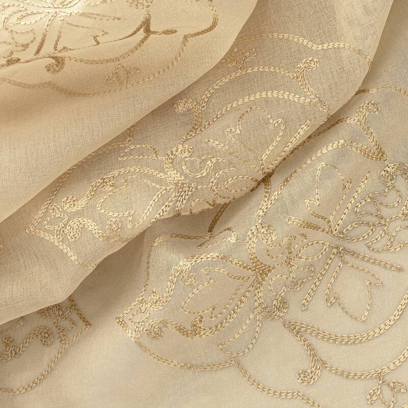 Embroidered Sheer Window Curtain Collection 84" or 95"