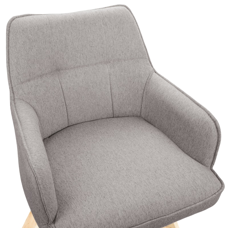 Art Leon Swivel Fabric Dining Arm Chair (Set of 2)