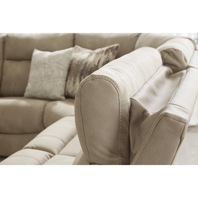 Signature Design by Ashley Next-Gen DuraPella 6-Piece Power Reclining Sectional - 119.5"W x 104.5"D x 42"H