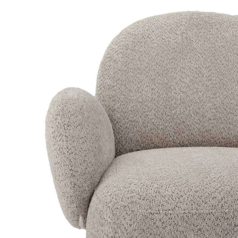Fabric Swivel Accent Chair with 360° Rotation Modern Lounge Chair (260lb Capacity)
