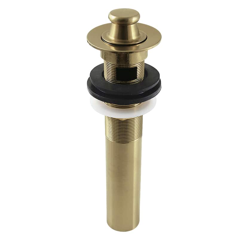 Kingston Brass Lift and Turn Sink Drain with Overflow - Brushed Brass