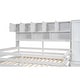 preview thumbnail 25 of 27, Functional Design Wood Loft Bed with Under-bed Desk, Drawers and Shelves, Full Size