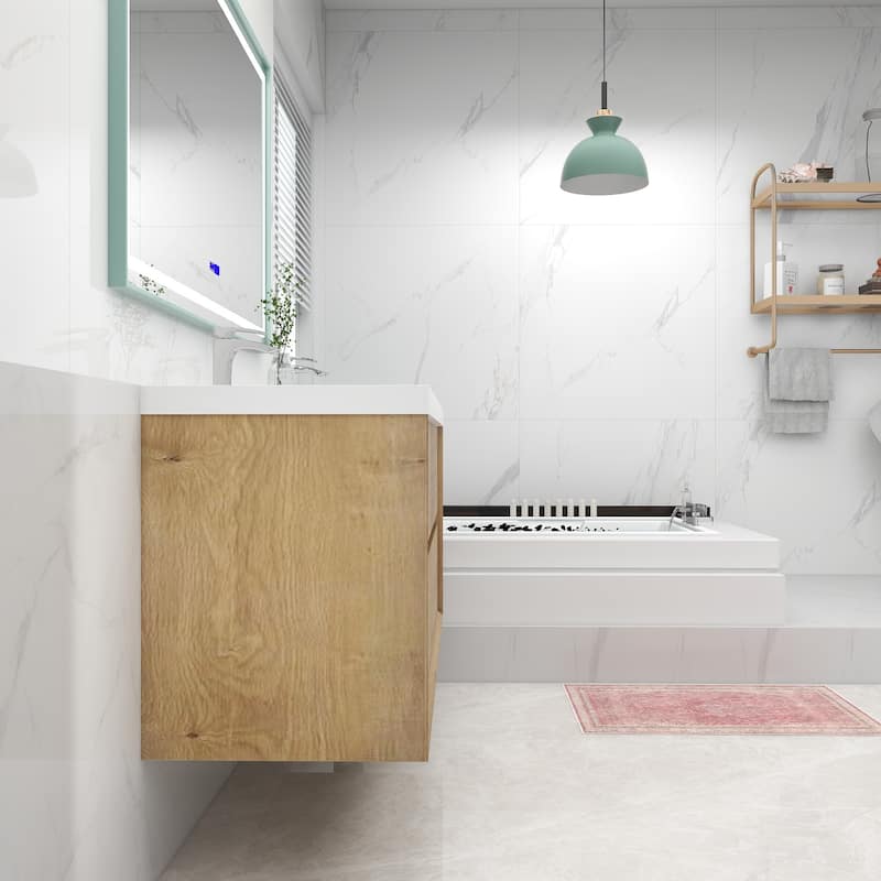 Selina 60" Wall Mounted Vanity with Double Sink