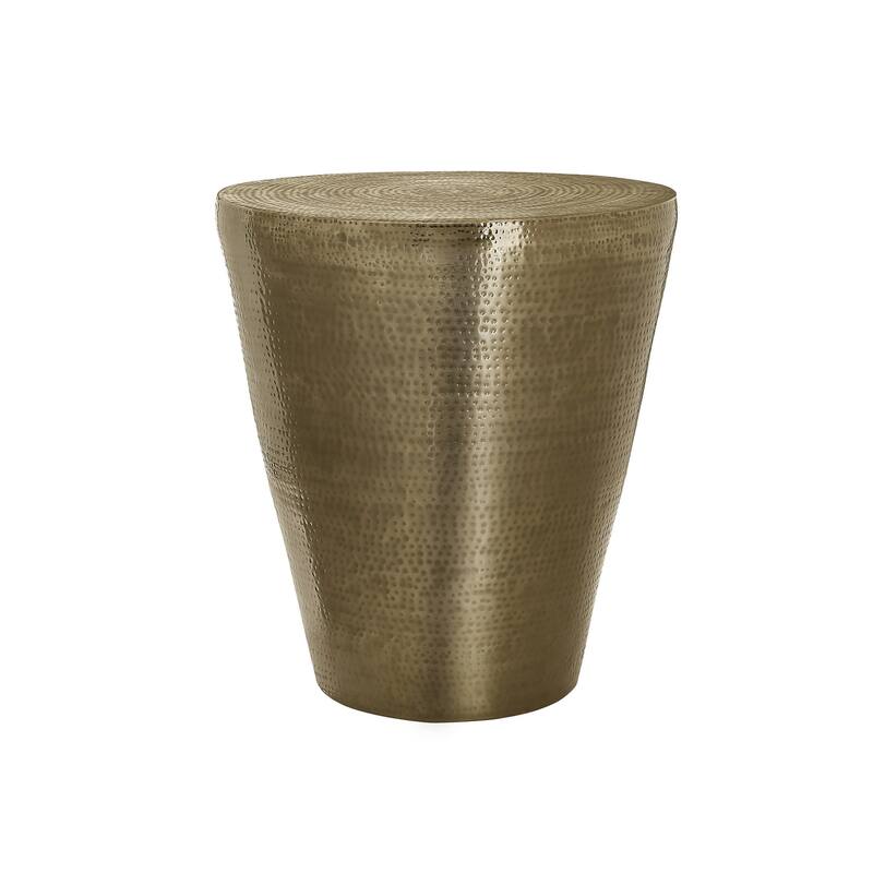 Accent Table, Drum, Side, End, Nightstand, Lamp, Living Room, Bedroom, Metal, Contemporary, Modern