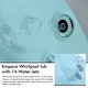 preview thumbnail 5 of 10, 71 in. x 47 in. Alcove Whirlpool Bathtub Hydrotherapy Jetted SPA Bath in White