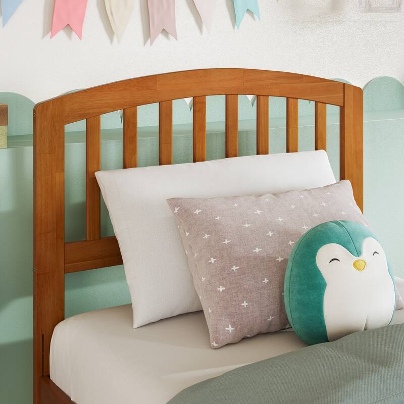 AFI Richmond Headboard with Attachable Charger - Light Toffee - Twin