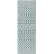 preview thumbnail 58 of 98, Nourison Positano Indoor/Outdoor Moroccan Area Rug 2' x 6' - Aqua/Blue